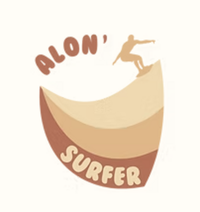 Logo Alon'Surfer, école de surf à La Réunion